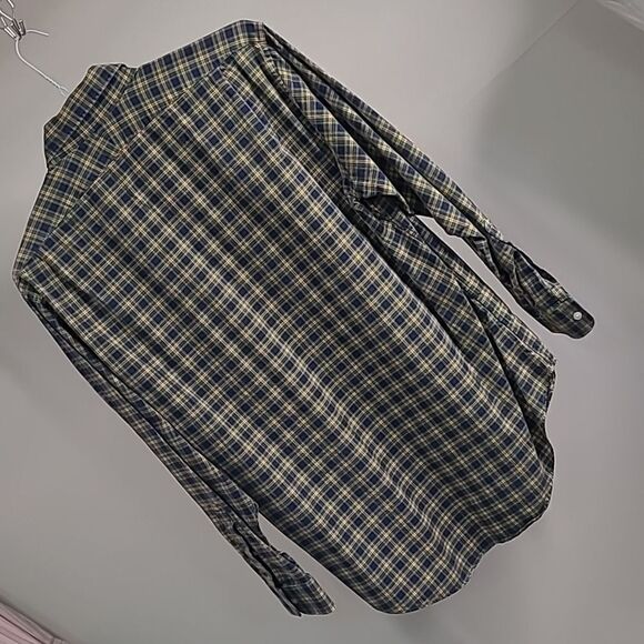 Lands end sz 16.5-33 plaid shirt tailored fit - Picture 3 of 6